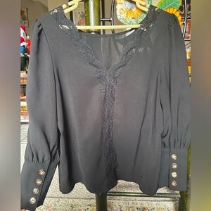 Sheer Black Blouse